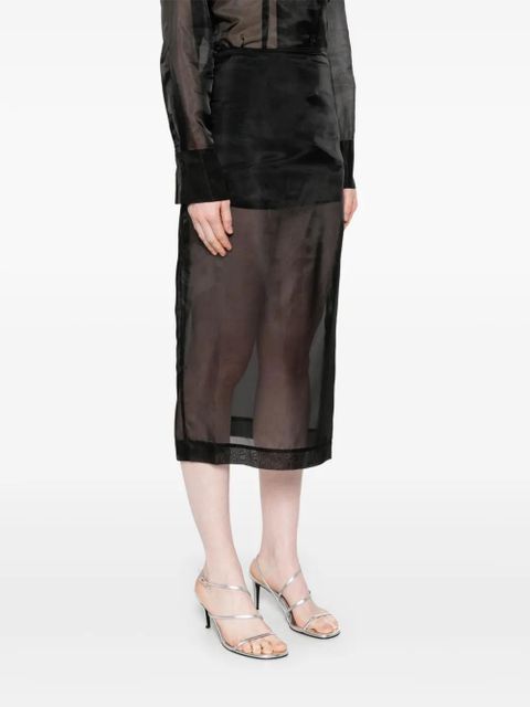 The Frankie Shop Peri midi skirt - Black