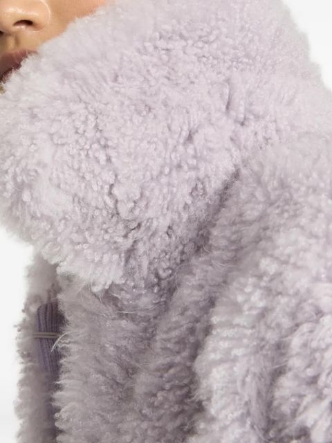 Yves Salomon shearling jacket - Purple