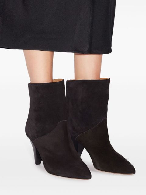ISABEL MARANT 75mm Loline suede boots - Black