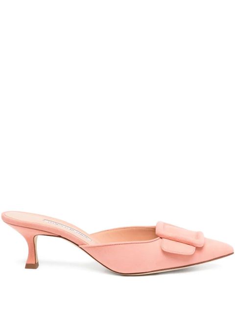 Manolo Blahnik 50mm Maysale mules - Pink - zdjęcie produktu nr 1