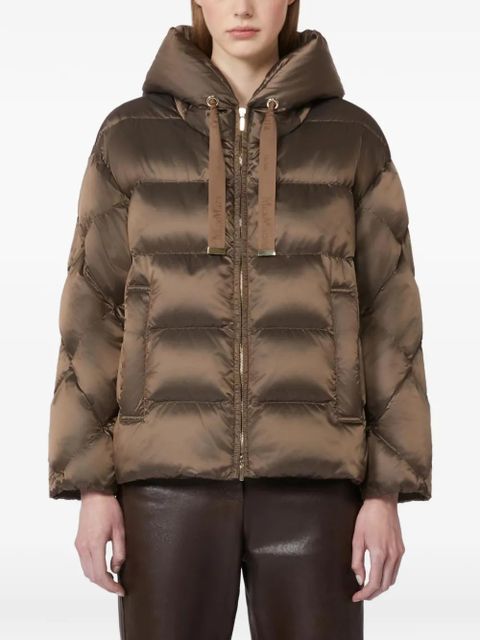 Max Mara quilted hooded puffer jacket - Brown - zdjęcie produktu nr 2