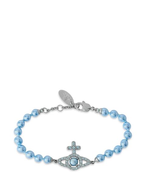 Vivienne Westwood orb beaded bracelet - Blue - zdjęcie produktu nr 1