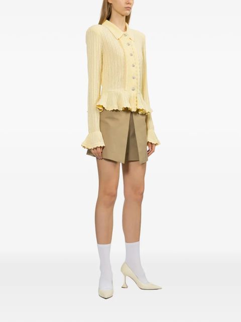 Self-Portrait gaberdine skorts - Neutrals - zdjęcie produktu nr 2