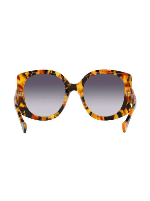 Gucci Eyewear tortoiseshell-effect oversized-frame sunglasses - Brown
