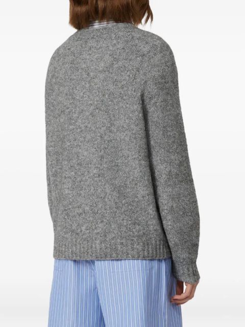 Weekend Max Mara raglan-sleeve ribbed-hem jumper - Grey