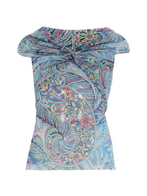 ETRO patterned top - Blue - zdjęcie produktu nr 1