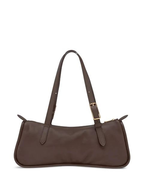 Longchamp L Looong buckle-strap shoulder bag - Brown