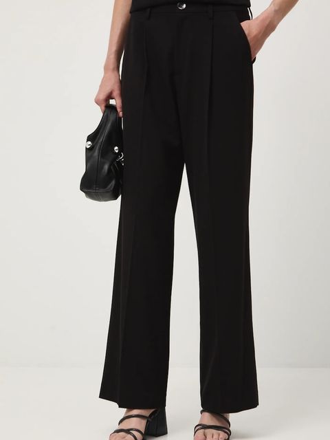 Medicine spodnie damskie kolor czarny szerokie medium waist - zdjęcie produktu nr 2