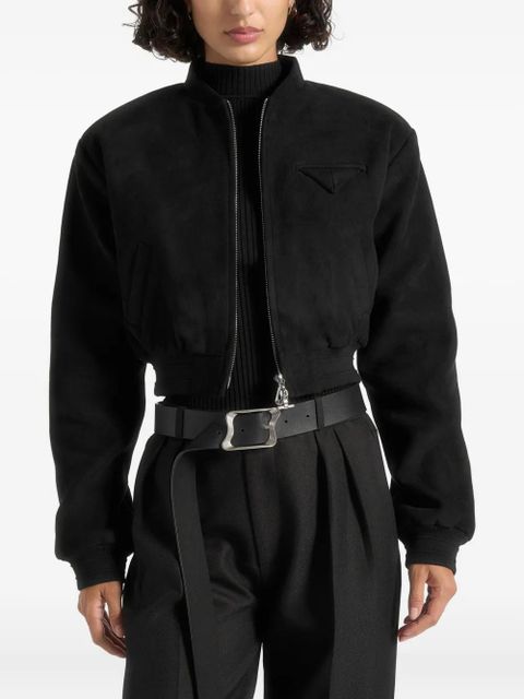 Manière De Voir Monique wide-shoulder zip jacket - Black - zdjęcie produktu nr 1