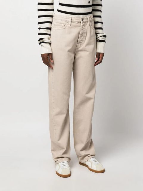 TOTEME Twisted Seam straight-leg jeans - Neutrals