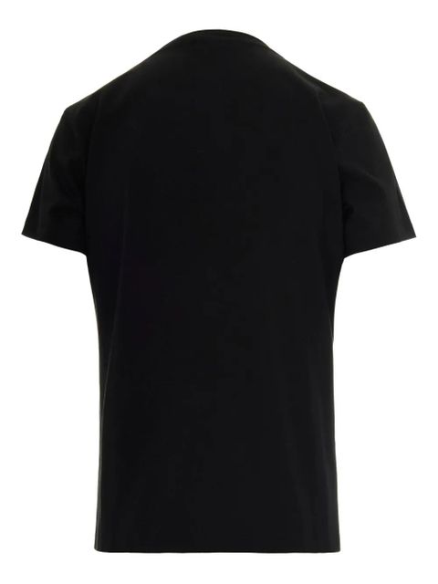 PINKO bird embellishment cotton T-shirt - NERO