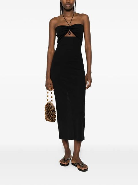 Nanushka halterneck cut-out detail midi dress - Black - zdjęcie produktu nr 2