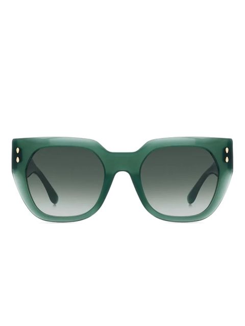 Isabel Marant Eyewear square-frame sunglasses - Green - zdjęcie produktu nr 1