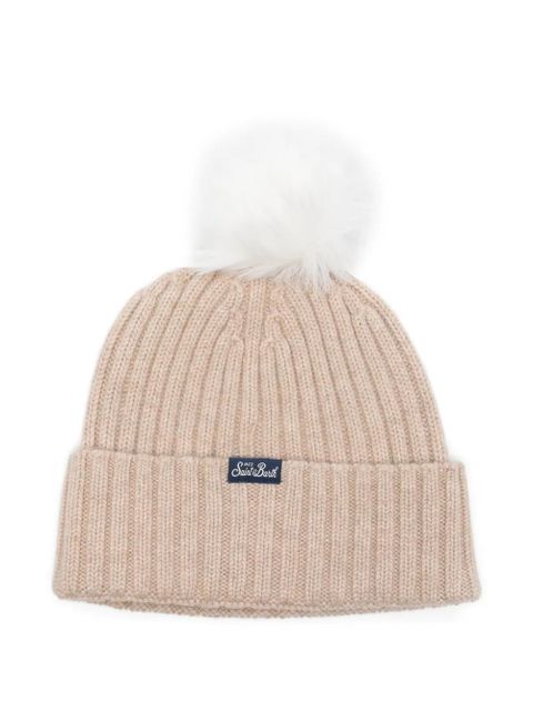MC2 Saint Barth pompom embroidered hat - Brown