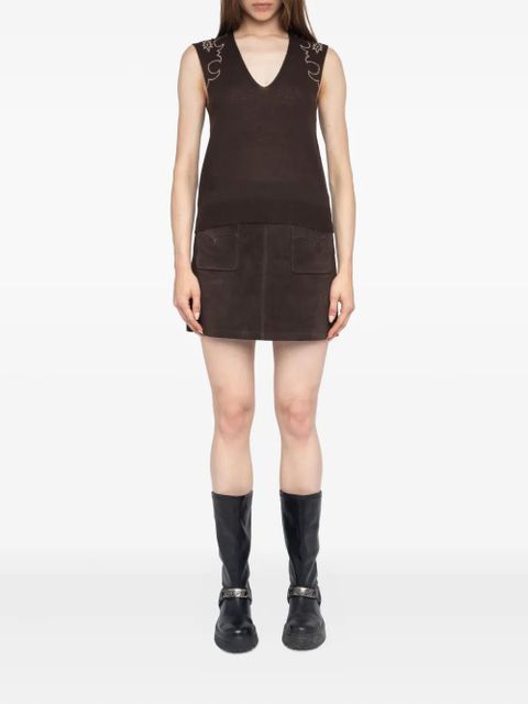 Zadig&Voltaire embellished sleeveless top - Brown - zdjęcie produktu nr 2