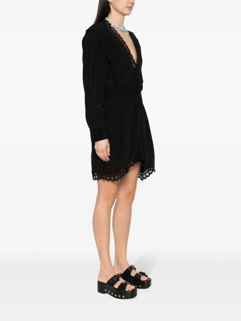 MARANT ÉTOILE Felie lace-trim dress - Black