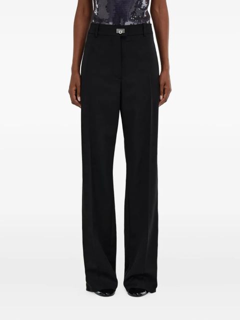 Ferragamo buckle-fastening tailored trousers - Black - zdjęcie produktu nr 2