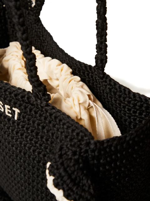 TWINSET ruffled-trim tote bag - Black