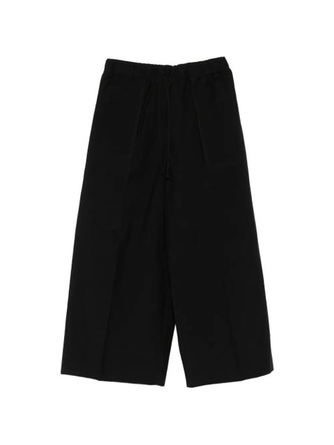 TOTEME drawstring patch-pocket trousers - Black - zdjęcie produktu nr 1