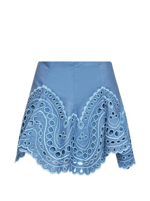 Charo Ruiz Ibiza Dune broderie-anglaise shorts - Blue - zdjęcie produktu nr 1