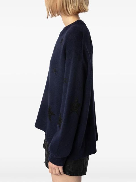 Zadig&Voltaire sequin-embellished jumper - Blue