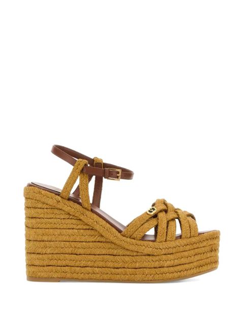 Valentino Garavani woven wedge espadrilles - Brown - zdjęcie produktu nr 1