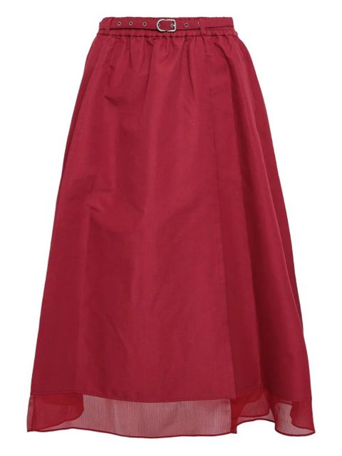3.1 Phillip Lim buckled midi skirt - Red - zdjęcie produktu nr 2