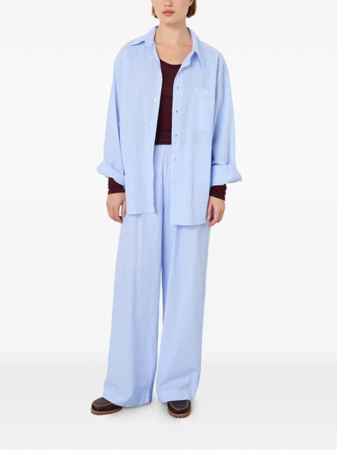 American Vintage Eluabird elasticated-waist palazzo trousers - Blue - zdjęcie produktu nr 2