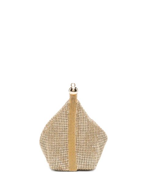 Cult Gaia Rue crystal-embellished clutch bag - Gold - zdjęcie produktu nr 1