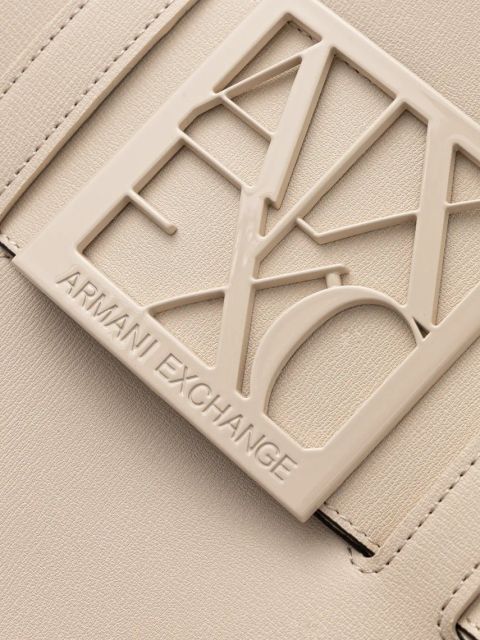Armani Exchange torebka kolor beżowy