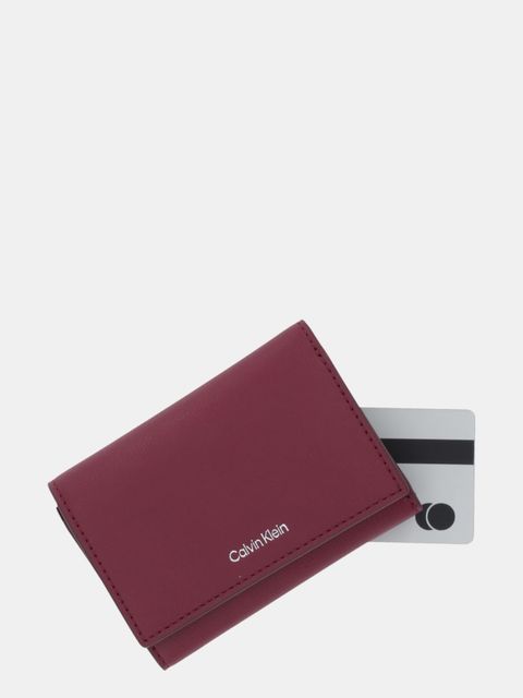 Calvin Klein portfel damski kolor bordowy LV04F1117G