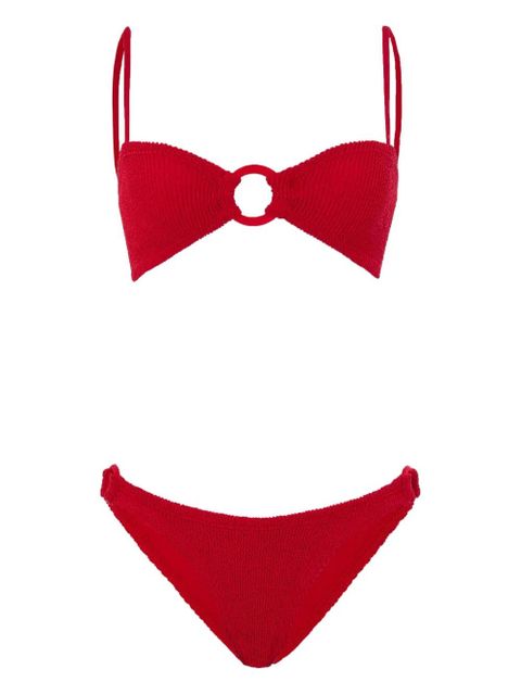 Hunza G Misty hoop-detail bikini - Red - zdjęcie produktu nr 1