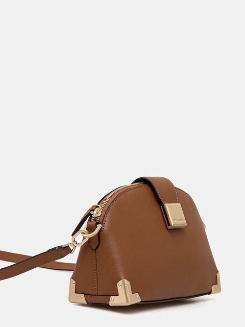 Karl Lagerfeld torebka skórzana K/TRUNK kolor brązowy B1W30124 - zdjęcie produktu nr 2