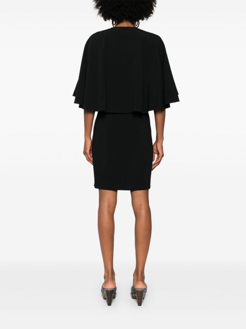 Chloé draped-detail cady mini dress - Black