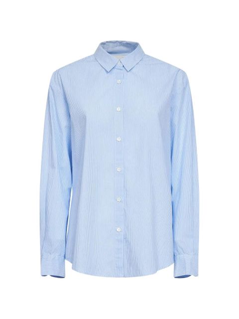 MC2 Saint Barth striped button-down cotton shirt - Blue - zdjęcie produktu nr 1