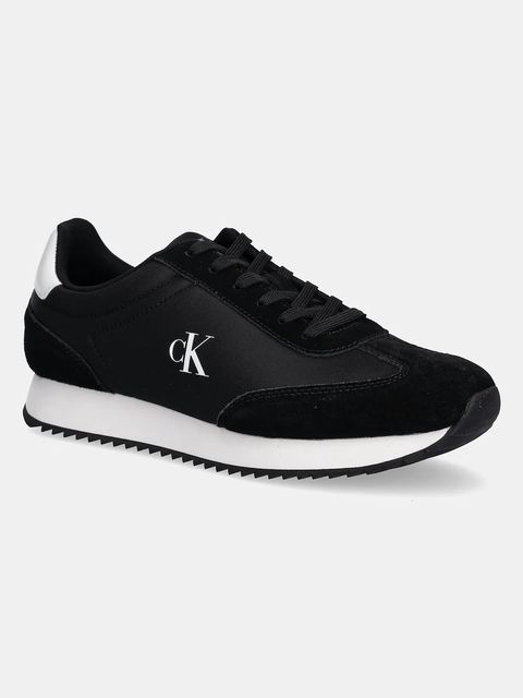 Calvin Klein Jeans sneakersy RUNNER LACEUP MG NYLON MIX damskie kolor czarny YW0YW01828 - zdjęcie produktu nr 1