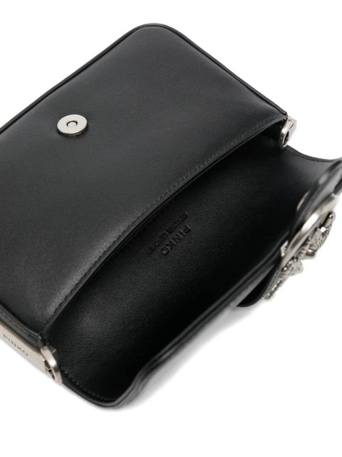 PINKO Love One birds cross body bag - Black