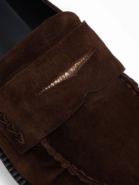 Vanda Novak mokasyny zamszowe