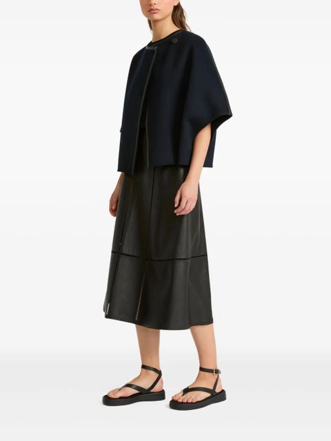 Yves Salomon double-sided cape - Blue - zdjęcie produktu nr 2