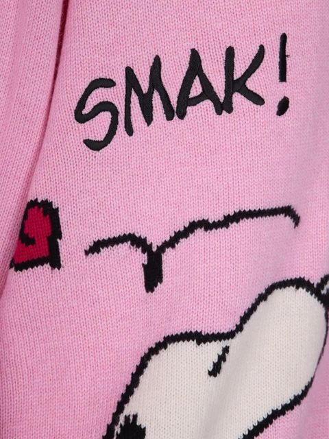 MC2 Saint Barth heart-graphic V-neck cardigan - Pink