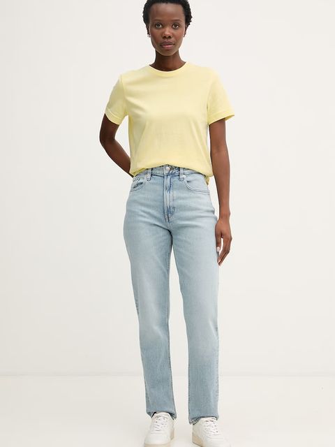 Calvin Klein Jeans T-shirt basic damski bawełniany - zdjęcie produktu nr 1