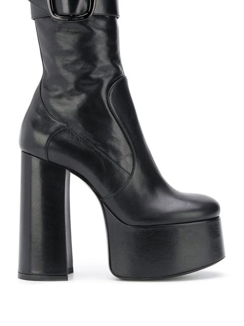 Saint Laurent Billy platform boots - Black