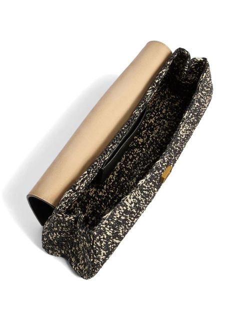 KHAITE textured clutch bag - Black