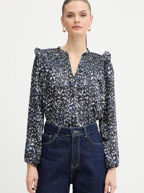 Morgan bluzka damska kolor niebieski wzorzysta OGRAPHY - zdjęcie produktu nr 1