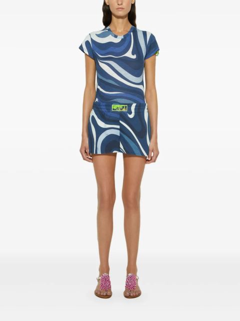 PUCCI abstract-print T-shirt - Blue