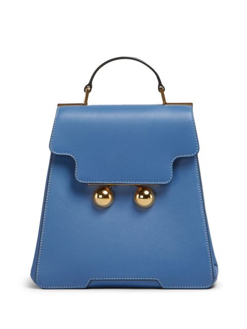 Marni Trunkaroo leather backpack - Blue - zdjęcie produktu nr 1