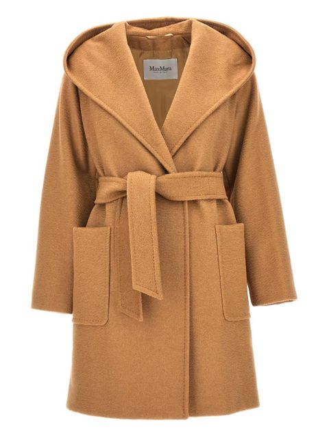 Max Mara belted-fastening coat - Brown - zdjęcie produktu nr 1