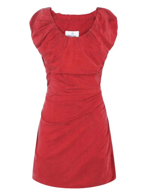 Vivienne Westwood ruched-detail mini dress - Red - zdjęcie produktu nr 1