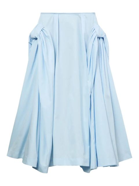 Simone Rocha pleated panelled midi skirt - Blue - zdjęcie produktu nr 1