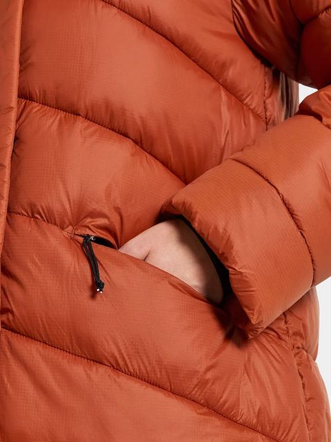 Didriksons kurtka MARION kolor pomarańczowy zimowa oversize 505921